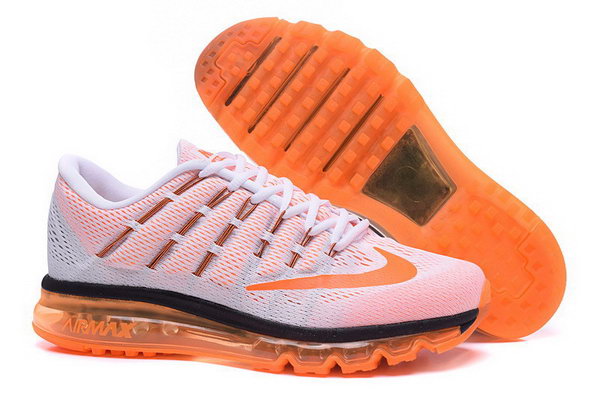 Mens Nike Air Max 2016 Shoes Orange White Low Cost